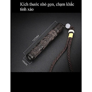 Hộp Quẹt Điện Thổi Chiết Hỏa Từ Kiểu Phim Kiếm Hiệp Độc Đáo Chạm Khắc Tinh Xảo, Bật Lửa Thổi Chiết Hỏa Tử Gỗ Đàn Hương Kèm Cáp Sạc