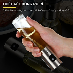 Bình xịt dầu ăn DandiHome dạng phun sương kèm phễu sử dụng cho vỉ nướng, nồi chiên không dầu trong nhà bếp