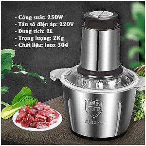 MÁY XAY THỊT ĐA NĂNG - XAY GIÒ - XAY THỰC PHẨM NẤU ĂN - XAY ĐA NĂNG - CỐI INOX CÔNG SUẤT CAO [Tặng kèm quà ngẫu nhiên]