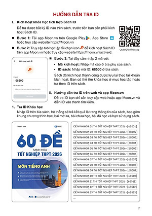 Sách - 60 Đề Minh Họa Tốt Nghiệp THPT 2026 - Môn Tiếng Anh