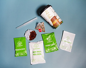 HỒNG TRÀ SỮA NƯỚNG TỰ PHA TACHA FARM