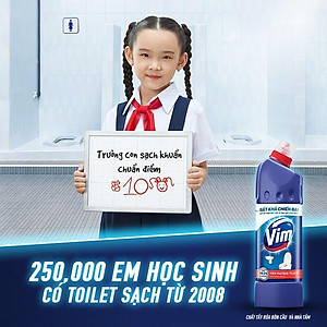 Nước Tẩy Bồn Cầu Nhà Tắm Vim 880ml Mẫu Mới Cho Nhà Tắm Luôn Sạch Bóng