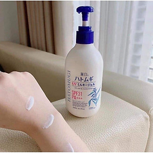 Sữa Dưỡng Thể Hatomugi Chống Nắng Hatomugi SPF31 PA+++ 250g Ban Đêm 250g~400g Body Milk chiết xuất từ hạt ý dĩ duy trì độ ẩm cho da và dưỡng da trắng sáng hiệu quả