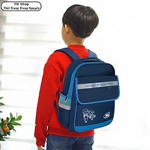 Balo Học Sinh Cấp 1 TN Bags TN.B3014 - Balo Đi Học Cho Bé Trai, Nhẹ Bền, Chống Thấm, Nhiều Ngăn Tiện Lợi