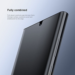 (Mua 1 tặng 1) Tấm dán màn hình curved film full viền 3D cho Samsung Galaxy S23 Ultra hiệu Nillkin Full Glue Screen Protector có độ mỏng chỉ 0.23mm, mặt vát cạnh 2.5D ôm sát toàn bộ viền, tặng kèm khung tự dán dễ dàng dán tại nhà - Hàng nhập khẩu