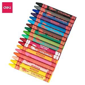 Bút sáp nến Deli - 12 màu/18 màu/24 màu - 1 hộp - EC20800/EC20810/EC20820