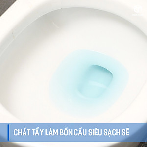 HÀNG CAO CẤP - Bộ 8 Vỉ (16 viên) - Dùng lâu tan, nước màu xanh đẹp. Tự động vệ sinh, khử mùi hôi, làm sạch bồn cầu Homes Queen Hàn Quốc - 1 viên dùng được cả tháng