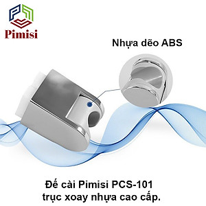 Giá Đỡ Vòi Sen Tắm Pimisi PCS-101 Điều Chỉnh Gập Hướng Tay Sen Cài Cho Vòi Hoa Sen Tắm Gắn Tường Mạ Màu Inox Sáng Bóng Dễ Vệ Sinh | Hàng Chính Hãng