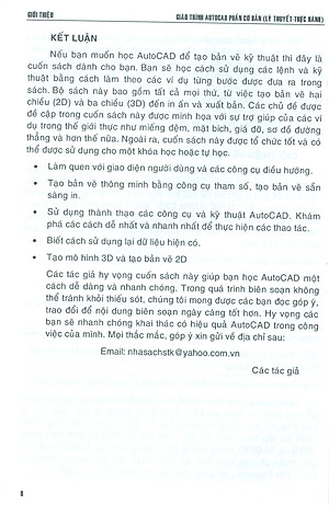 GIÁO TRÌNH AUTOCAD - PHẦN CƠ BẢN (Lý Thuyết - Thực hành) (Dùng cho các phiên bản Autocad 2023, 2022, 2021) (Tái bản lần 1)
