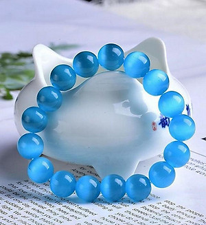 Vòng tay phong thủy đá opal mắt mèo hợp mệnh, chiêu tài hút lộc, bình an VTO1