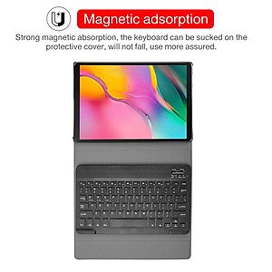 PU Leather Case for Samsung Galaxy Tab A7 10.4'' 2020 with Detachable Bluetooth Keyboard - 3-in-1 functionality keyboard case