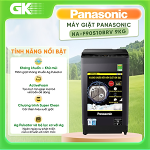 [Lắp đặt trong vòng 24h] Máy giặt cửa trên Panasonic 9Kg NA-F90S10BRV - Hàng chính hãng