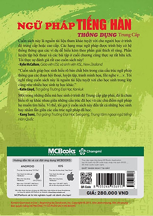 Sách Ngữ Pháp Tiếng Hàn Thông Dụng Trung Cấp (Kèm CD Hoặc Dùng App)