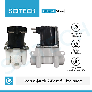 Van điện từ 24V, 36V nối nhanh kèm dây điện dùng trong máy lọc nước - Hàng chính hãng
