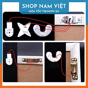Đinh 4 Chân Đóng Tường Không Cần Khoan Treo Tranh, Giá Đỡ Khung Tranh