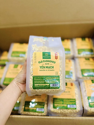Yến mạch cán dẹt nguyên cám Úc đóng túi/ hũ 500gram thương hiệu Holinut
