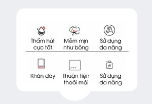 Bộ 2 khăn tắm khổ lớn microfiber KOSKO kích thước 70x140cm và 35x75cm siêu thấm hút không rụng lông