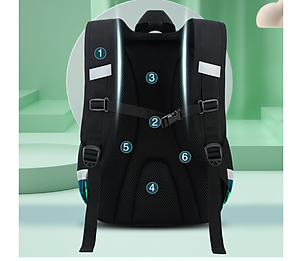 Balo học sinh cấp 1 và 2 siêu nhẹ chống gù chống nước cao cấp phong cách mới