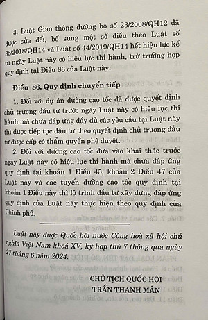 Luật Đường Bộ Năm 2024