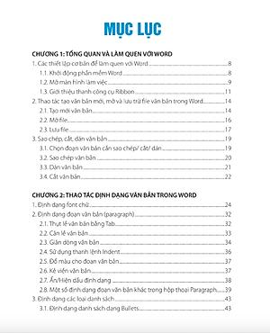 Sách Hướng dẫn thực hành Word từ cơ bản đến nâng cao kèm video bài giảng