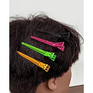 Kẹp mỏ vịt làm tóc YS PARK CLIP-M chất liệu nhôm chống gỉ kháng hóa chất size M - hàng chính hãng Made in Japan