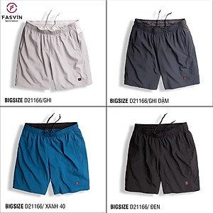 Quần đùi nam thể thao BIG SIZE  FASVIN Từ 80 Đến 120KG vải co giãn mềm mát D21166.HN