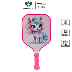 [Hoả tốc Hà Nội] Vợt pickleball trẻ em sợi thuỷ tinh siêu nhẹ, tay cầm chống trơn trượt, bề mặt fiber glass - Hàng chính hãng