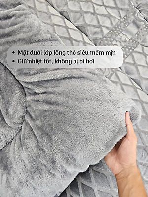 Chăn Nỉ Lông Cừu COCO Siêu Ấm - Mền COCO Xuất Nhật Dày Mịn, Kèm Túi Xách, Kích Thước 2mx2m3, Nặng 4kg - Hàng Chính Hãng MINIIN