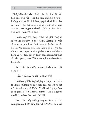 Sách Muốn Thành Công Nói Không Với Trì Hoãn – 21 Nguyên Tắc Vàng Đập Tan Sự Trì Hoãn