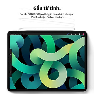 [HÀNG CHÍNH HÃNG GOOJODOQ] CD3240 - Bút Cảm Ứng GD12 Cho IPad Với Tính Năng Chống Tì Tay - Sạc Không Dây Dành Cho "Ipad Air 3 2019 Pro 11 Pro 12.9 Ipad mini 5 Ipad 10.2 iPad 2018 & 2019 & 2020 Không phù hợp với iPad 2017 2016 2015"