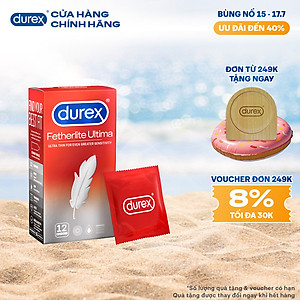 Bao cao su Durex Fetherlite Ultima Hộp 12 Bao