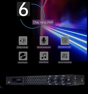 Vang Cơ Lai Số JBI - Phiên bản Mới - CHIP DSP Effect (Echo -+ Rever mền mại) - Chống Hú FBX 3 cấp độ - Hàng Nhập Khẩu