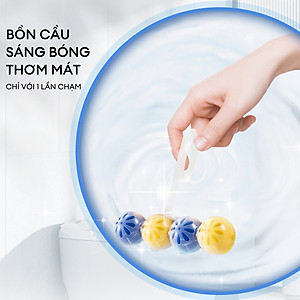 Viên Tẩy Bồn Cầu Fresh HY 350 Lần Xả, Làm Sạch Khuẩn & Ngăn Ngừa Mảng Bám, Khử Mùi Và Lưu Hương Thơm Mát (2 Vỉ Treo)
