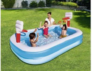 Bể bơi 2 in 1 ném bóng rổ 54122
