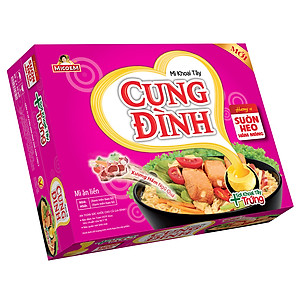 Thùng 30 Gói Mì Khoai Tây Cung Đình Hương Vị Sườn Hầm Ngũ quả