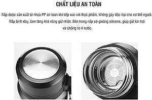 Bình Giữ Nhiệt Bằng Thép Không Gỉ Lock&Lock Vacuum Bottle LHC6180SLV (800ML)