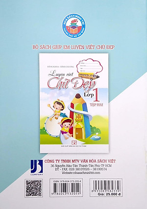 Luyện Viết Chữ Đẹp Lớp 1 - Tập 1