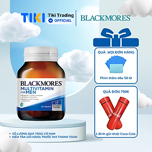 Vitamin Tổng Hợp Hỗ Trợ Sức Khỏe Nam Giới Blackmores Multivitamin For Men Lọ 50 Viên