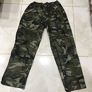 Bộ quần áo đi mưa hoạ tiết rằn ri, chất liệu vải dù siêu bền - Hàng chính hãng