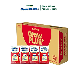 Thùng Sữa bột Pha Sẵn GrowPLUS+ Suy Dinh Dưỡng (Đỏ) - Tăng Cân, Tăng Chiều Cao (48 Hộp x 110ml) (Bao bì tùy lô hàng)