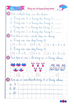 Vở Ô Li Bài Tập Toán Lớp 2 - Tập 2