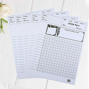 Giấy kiểm tra 4 ô ly trắng dày viết êm không lem, kẻ sẵn tiện lợi cho học sinh, 12 tờ đôi  GKTL1-04 Green Art - Hàng chính hãng