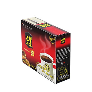Cà Phê G7 Hòa Tan Đen Trung Nguyên - Hộp 50 gói x 2g