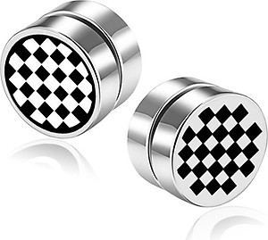 Bông tai nam Caro nam châm không cần xỏ lỗ