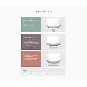 ĐÈN LED ĐẦU GIƯỜNG/ ĐÈN NGỦ THÔNG MINH XIAOMI YEELIGHT YLCT01YL - HỖ TRỢ APPLE HOMEKIT – BẢN QUỐC TẾ - NHẬP KHẨU CH