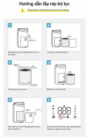 Bộ lọc của máy lọc không khí Lock&lock ENP124_FLT - Hàng chính hãng