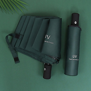 Ô dù che mưa đi nắng 2 lớp phủ chống tia UV, ô che nắng 8 nan chống tia cực tím, dù che mưa chống thấm cao cấp - Henrysa