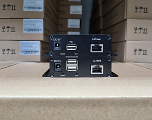 Bộ chuyển đổi hdmi sang lan 200m có cổng usb HL-HDMI-200KVM Ho-Link - Hàng chính hãng