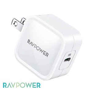 Bộ Củ Sạc Nhanh Type C 30W Cho iPhone 15, iP16, Cho SamSung RAVPower RP-PC120 Và Cáp Type C to C RP-CB047 - Hàng Chính Hãng