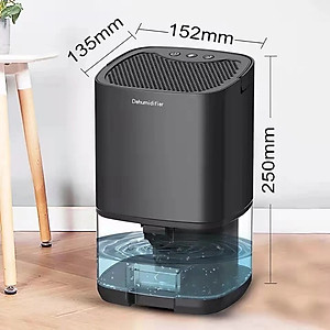 Máy hút ẩm mini H2102 để bàn, hạn chế ẩm mốc khử khuẩn bảo vệ sức khỏe gia đình, dung tích 1000ml - Hàng nhập khẩu